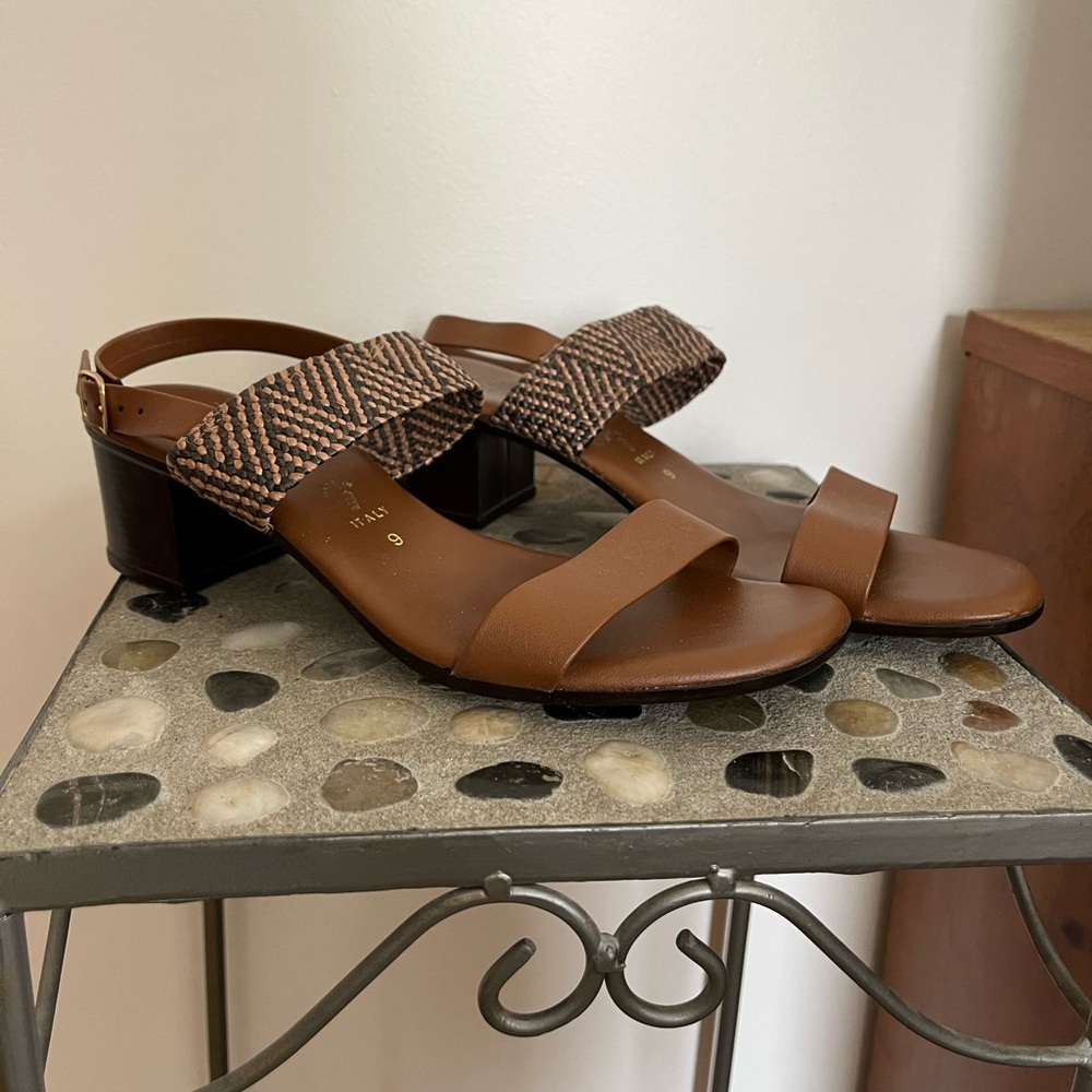 Italian Shoemaker Brown Leather Sandal